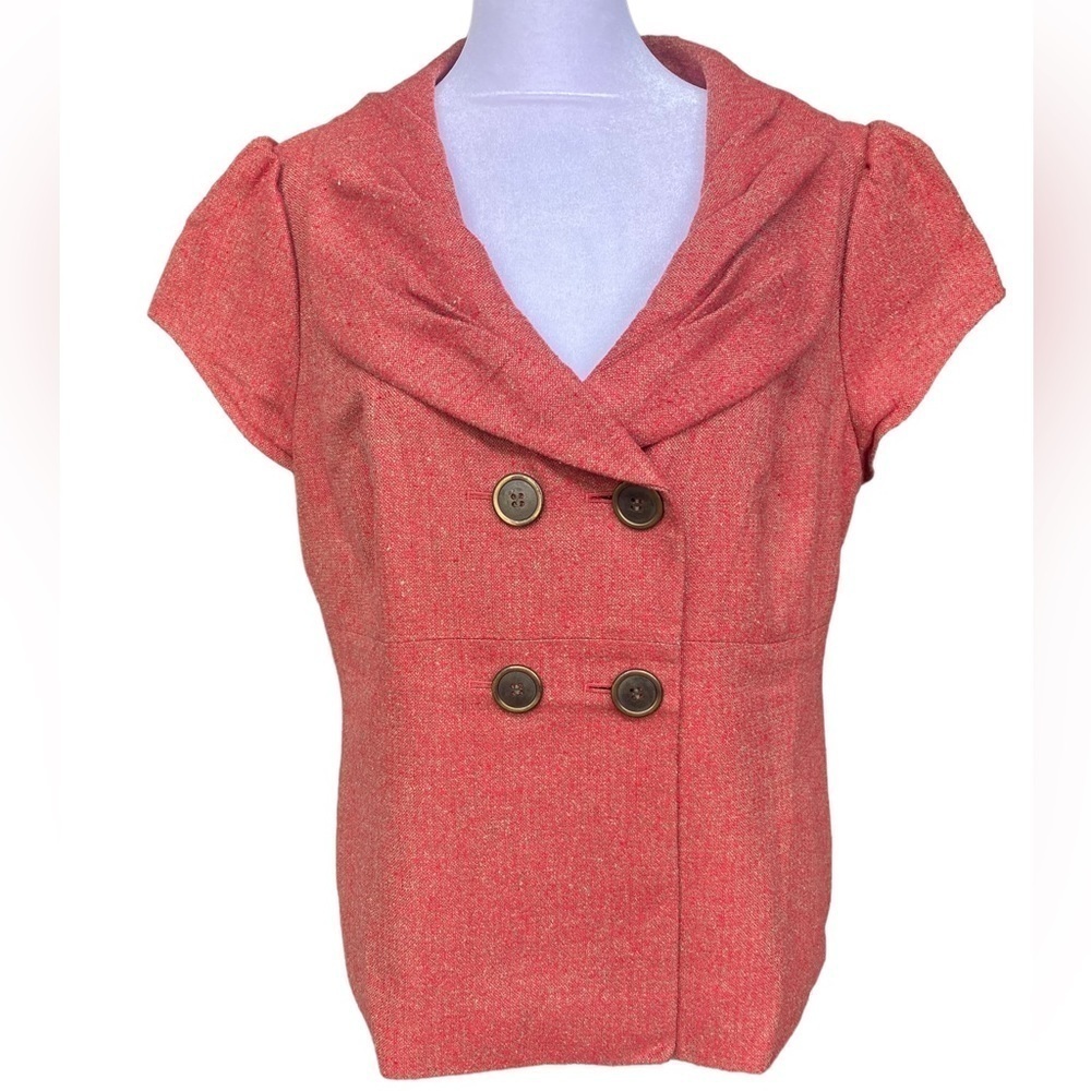 Classiques Entier Silk Blazer Large Double Breasted Preppy Academia Old‎ Money
